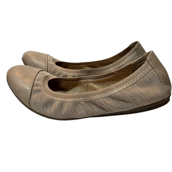 Kim Rogers Womens Oatmeal Adabella 2 Ballet Flats Size 8.5 Medium Faux Leather & - Picture 9 of 10